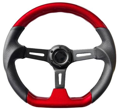 Volante sportivo rosso nero - sportivo, d2